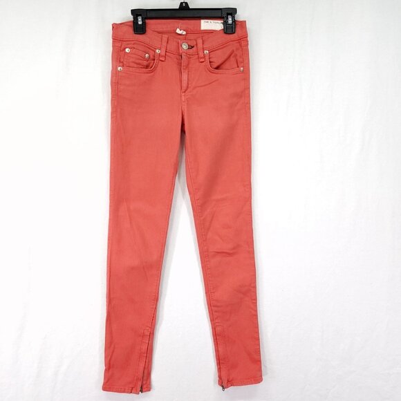 Rag & Bone Jean Size 24 Zipper Capri Low Rise Skinny Zip Ankle - Picture 1 of 13